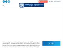 Tablet Screenshot of marlborovillagevet.com